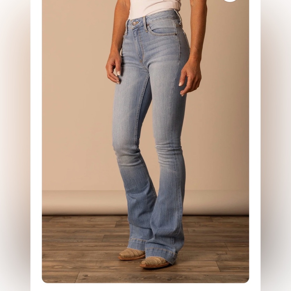 Kimes Ranch Light Blue Flare Jeans